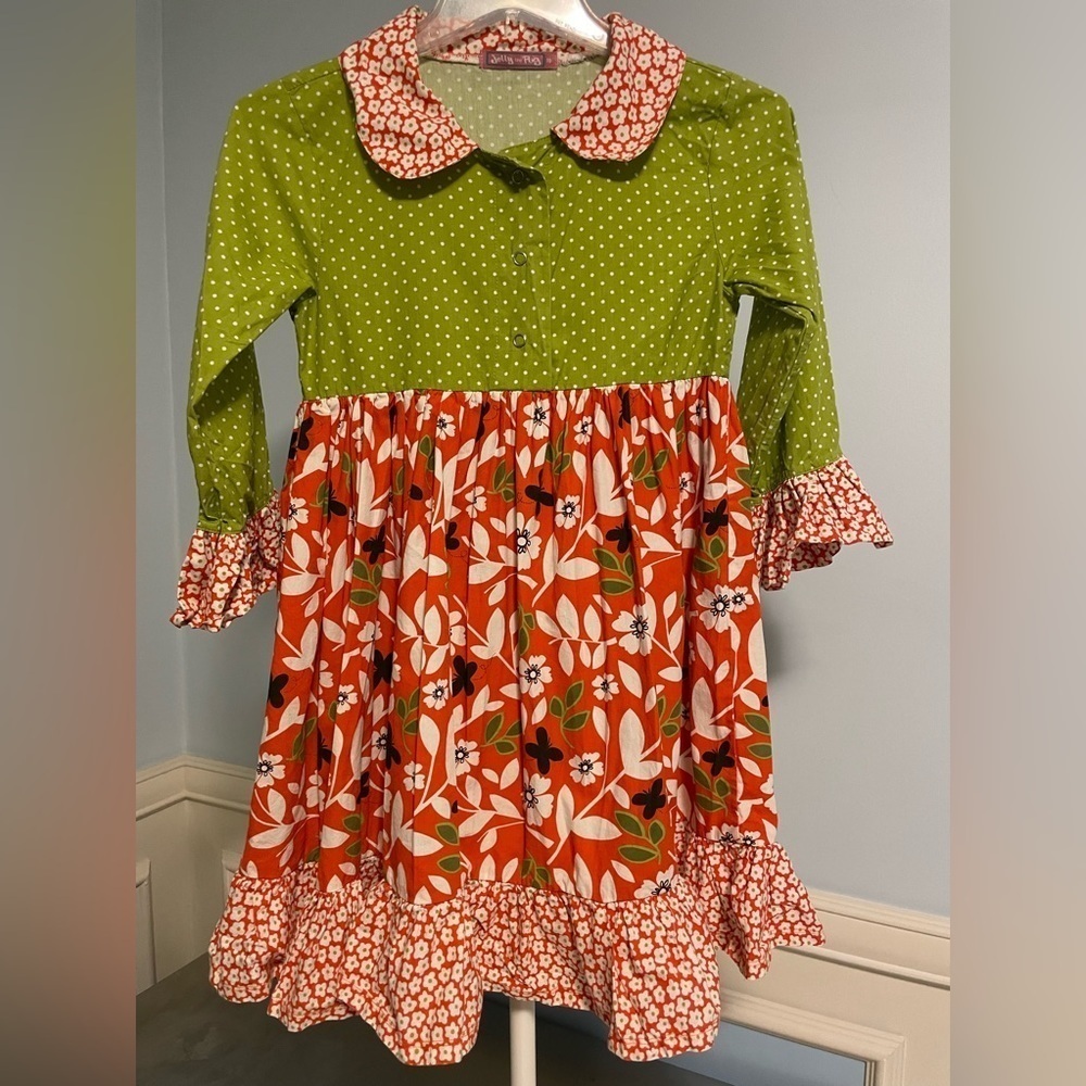 Jelly the Pug - girls - floral summer dress